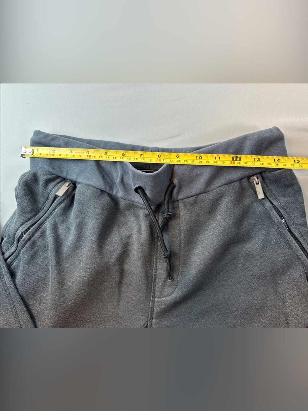 Ocean Current Men's Joggers Charcoal Gray Sweatpants Zipper Pockets - Picture 8 of 8
